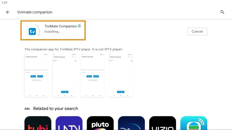 tivimate-Begleit-App für tivimate premium