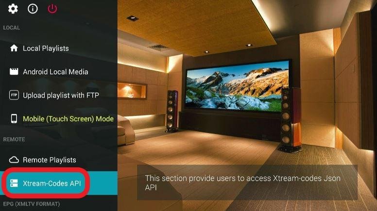 Choose Xtreme Codes API