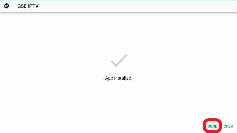 Click Done After Installation