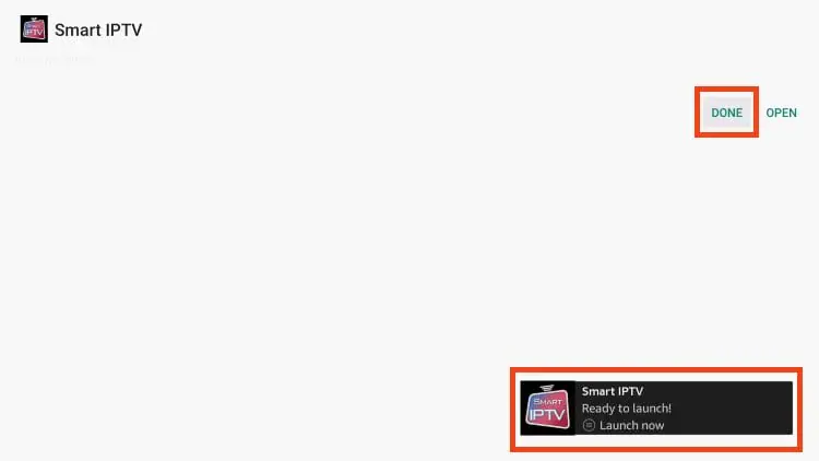 click on done