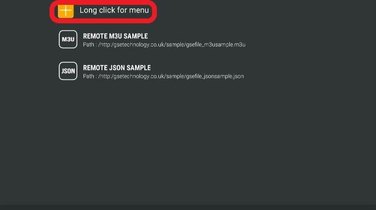 Long Click Option