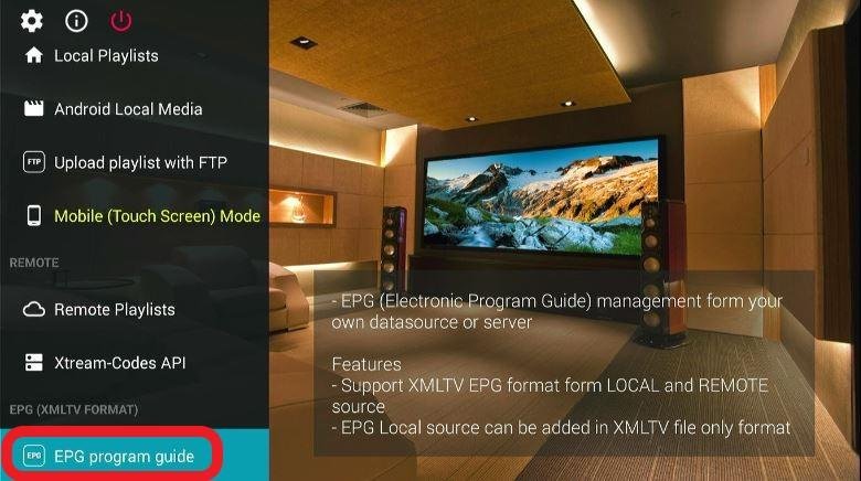 Select EPG Program Guide