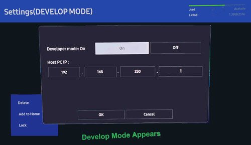 developer mode